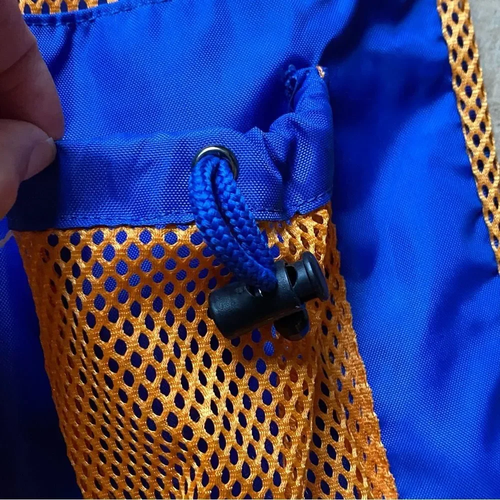 Sporti Equipment Mesh Swim Athletic Sport Backpack Orange & Royal Blue